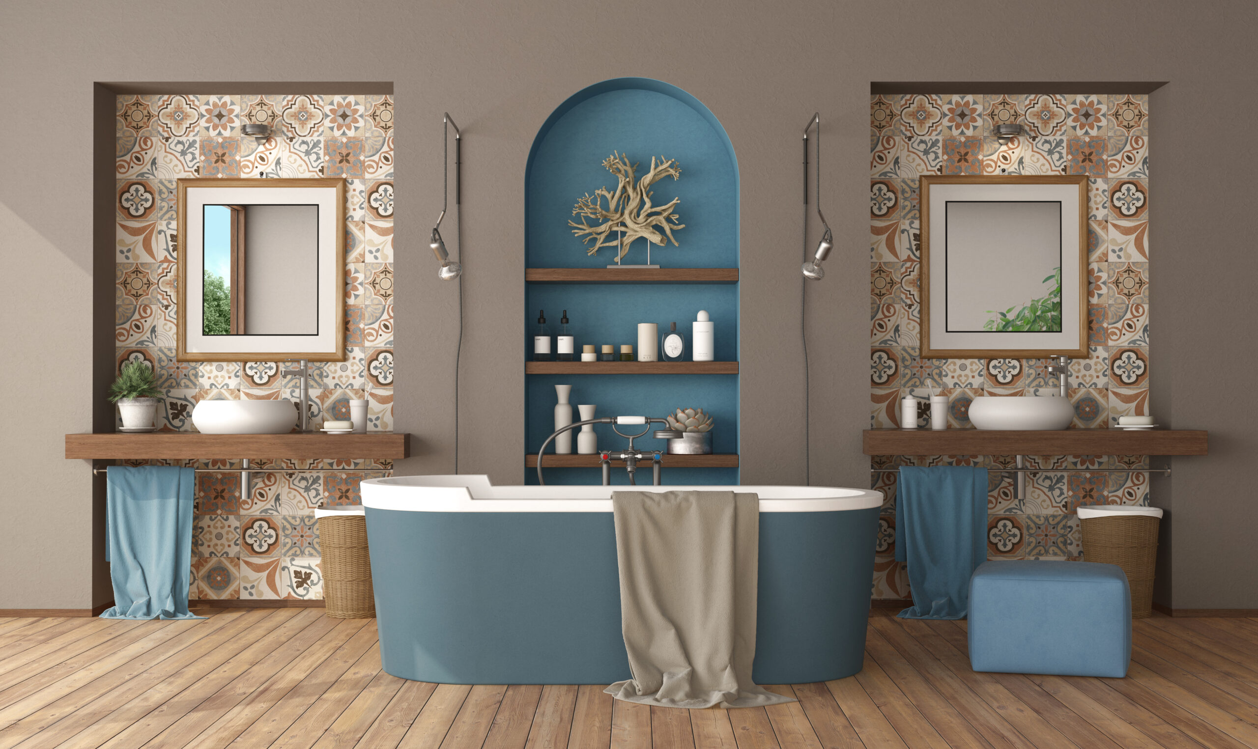 elegant bathroom with two sinks and bathtub in the 2025 01 09 09 22 28 utc scaled